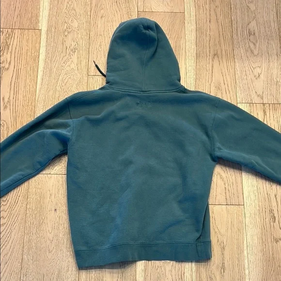 Glossier Green Pullover Sweater with Hood - Picture 3 of 5